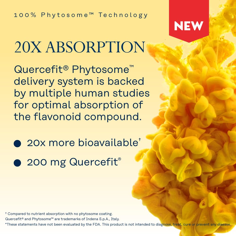 SOLARAY Quercetin Phytosome eco-packaging with 100% PCR bottles.