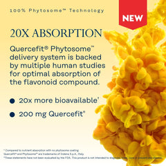 SOLARAY Quercetin Phytosome eco-packaging with 100% PCR bottles.