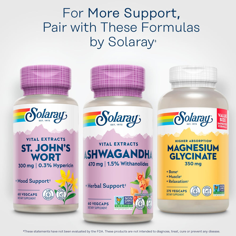 SOLARAY bottle packaging with recycled resin reflects eco-friendly values in daily routines.
