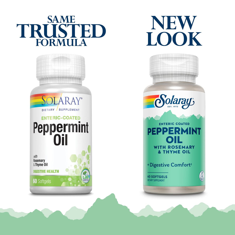 SOLARAY Rosemary and Thyme oils ingredients for digestive comfort.