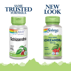 SOLARAY schizandra berry extract bottle for convenient supplement routine.