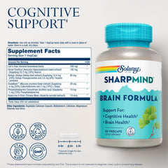 SOLARAY SharpMind capsules closeup for convenient daily use