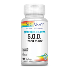 SOLARAY S.O.D. 2000 Plus bottle for daily antioxidant support.