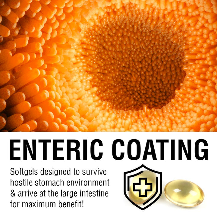 SOLARAY Softgel capsules for convenient digestive support on the go.