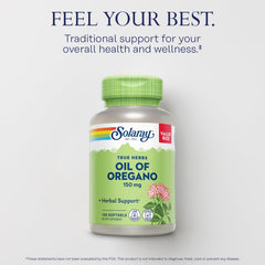 SOLARAY softgels with olive oil base supporting gentle digestion.