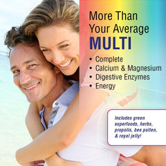 Close up of SOLARAY Spectro Multivitamin capsules for easy daily dosage