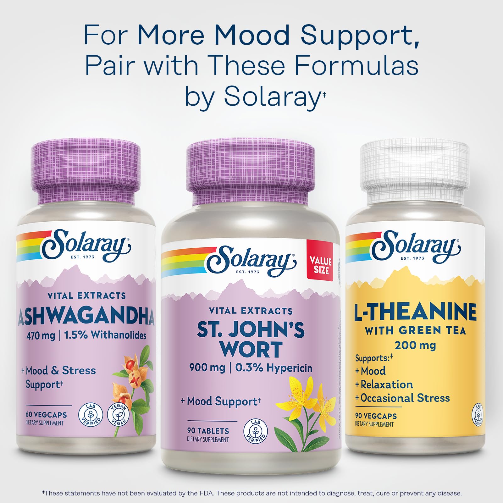 60-day guarantee backs SOLARAY St. John's Wort purchase.