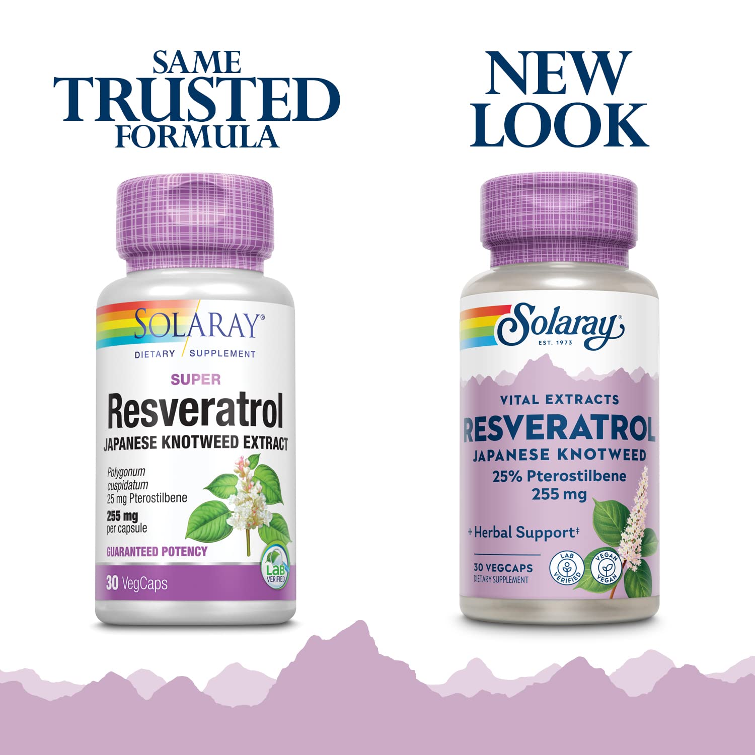 SOLARAY Super Resveratrol capsules close-up for daily wellness use