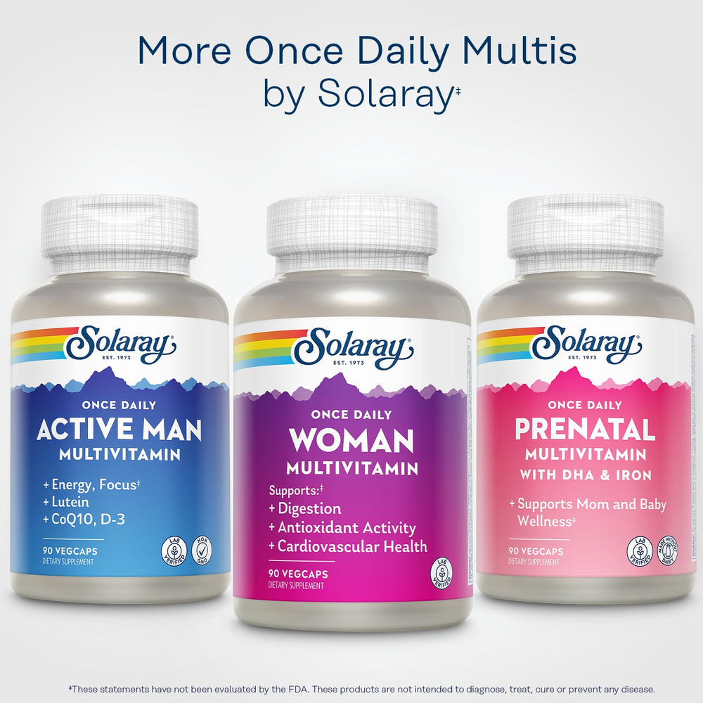 SOLARAY sustainable packaging reflects an eco-friendly approach to vitamins