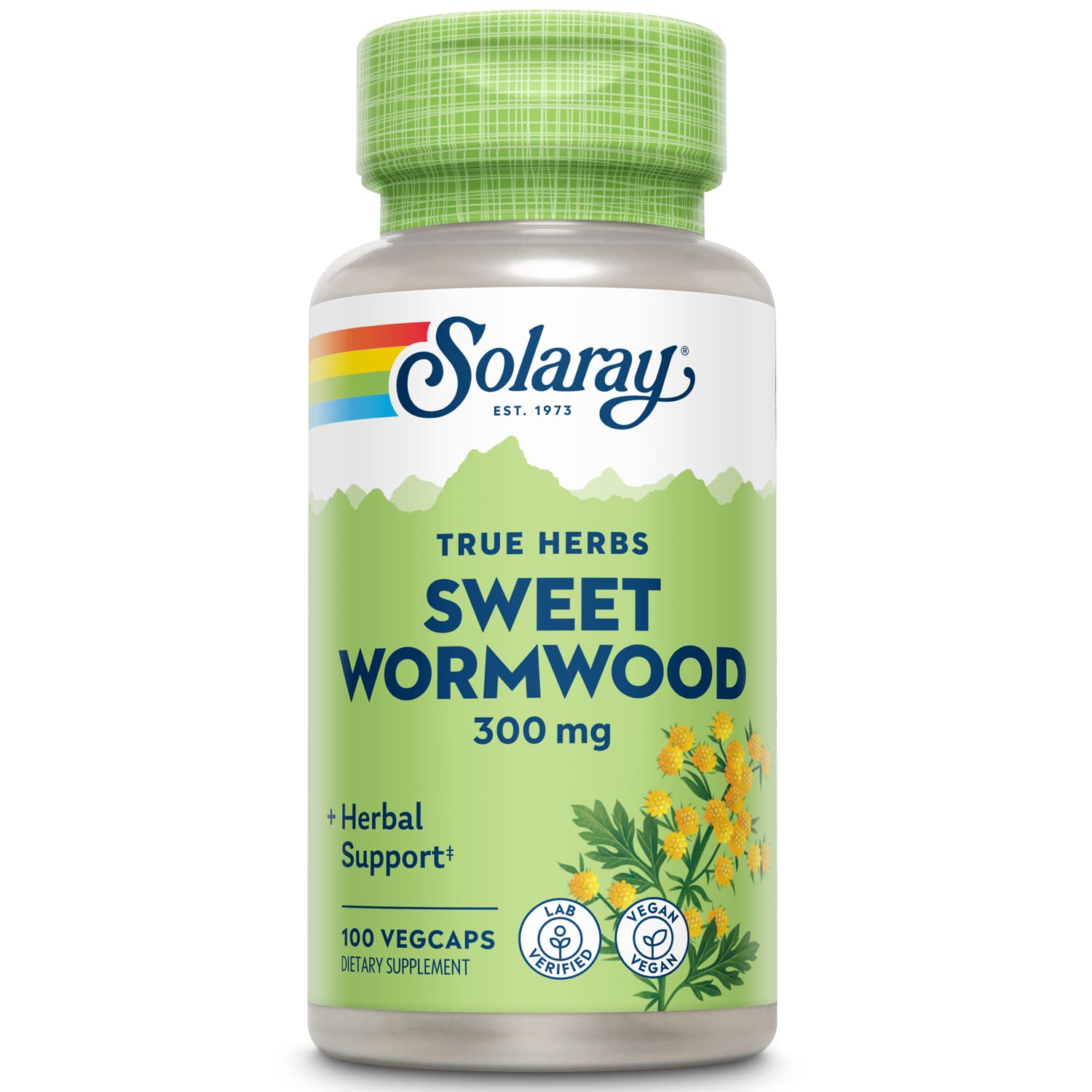 SOLARAY Sweet Wormwood bottle with easy daily capsules for overall wellness support