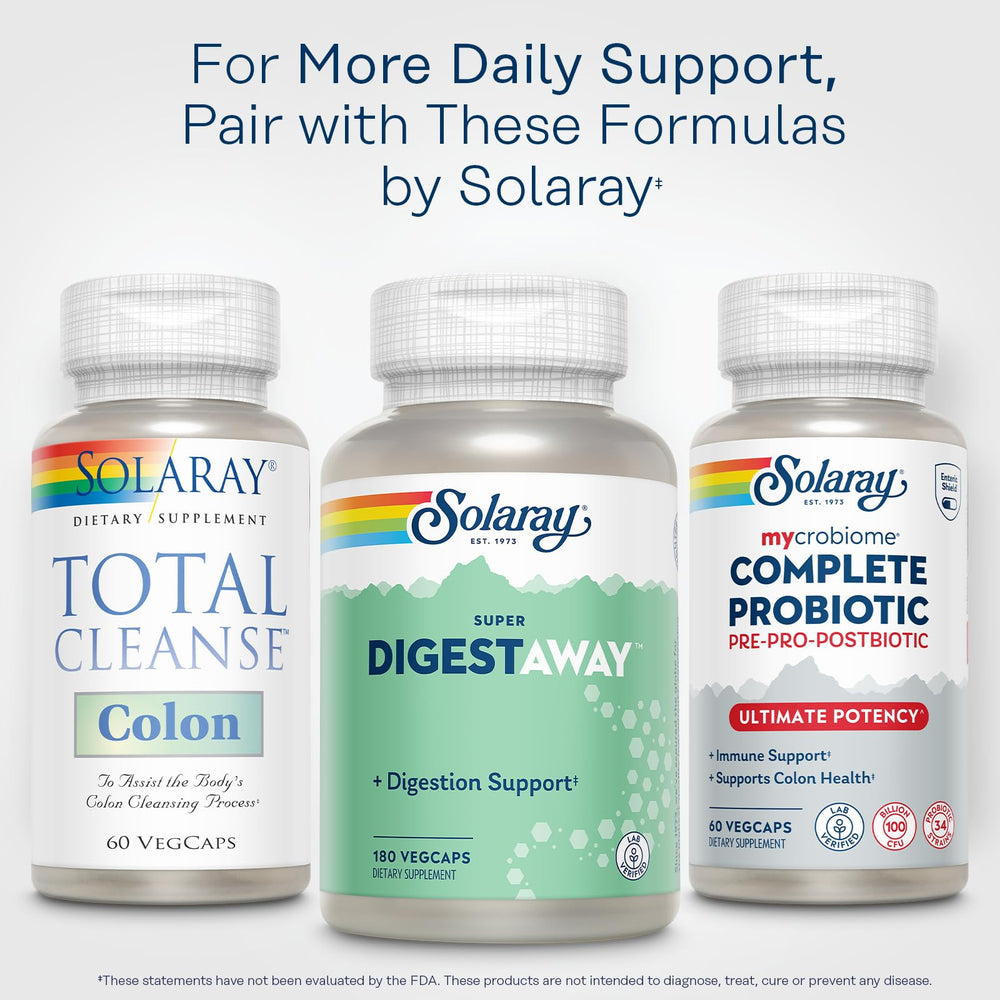 SOLARAY Total Cleanse Colon facility with solar panels emphasizes sustainability.