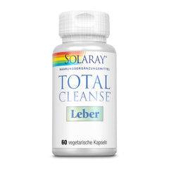 Solaray Total Cleanse Liver capsules ready with water for consumption