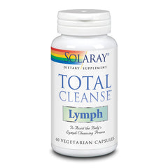 SOLARAY Total Cleanse Lymph: botella con cápsulas vegetales para apoyar el bienestar diario
