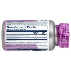 SOLARAY Valerian capsules close-up showing potency and everyday stress support.