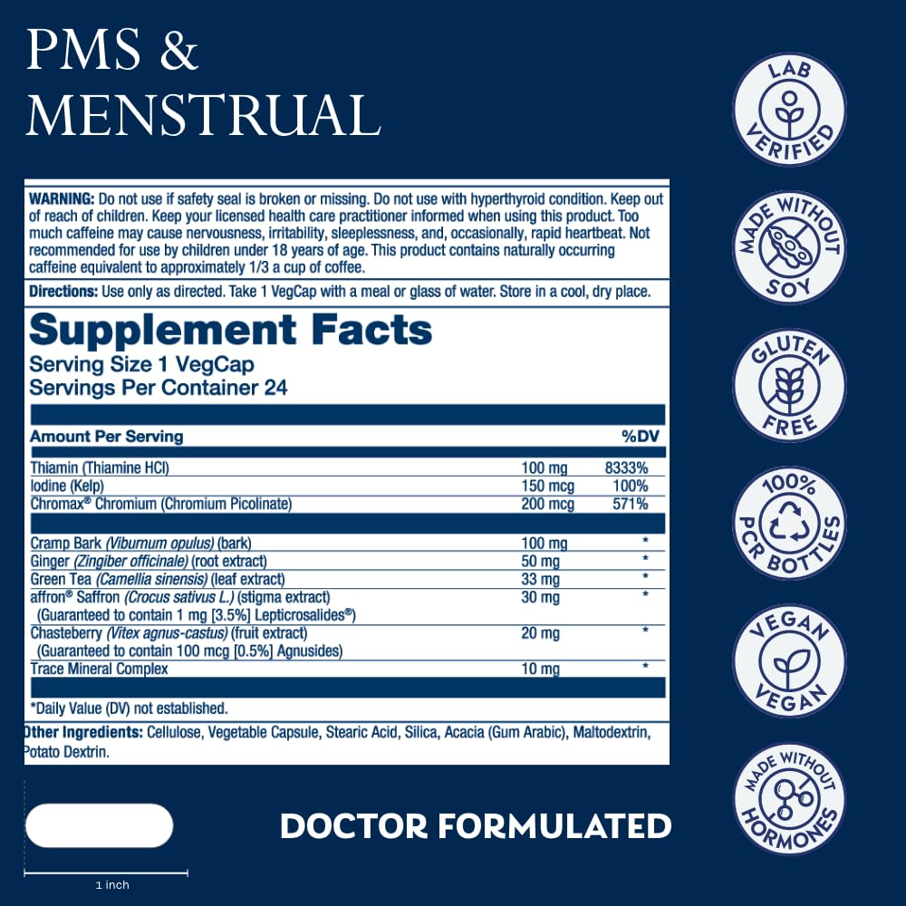 SOLARAY vegan capsules highlight plant-based ingredients supporting mood during PMS