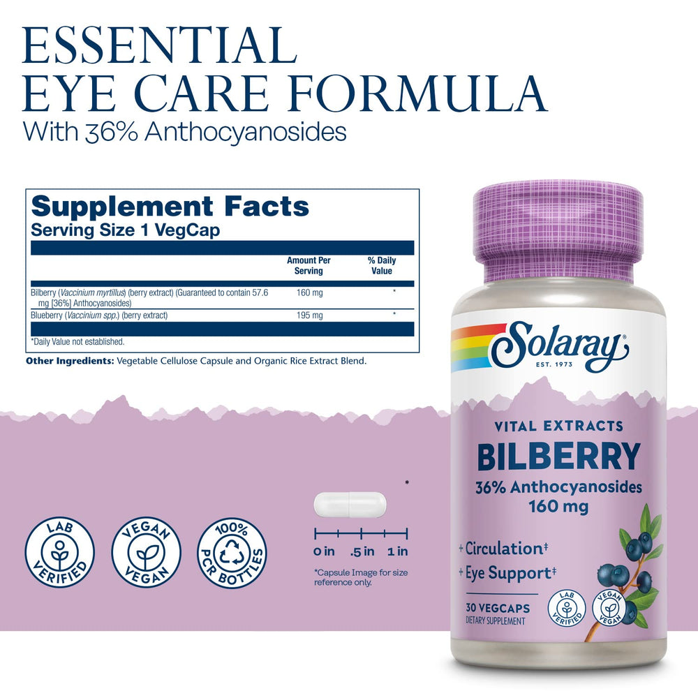 SOLARAY VegCaps 30-count packaging showing vegan capsule format.