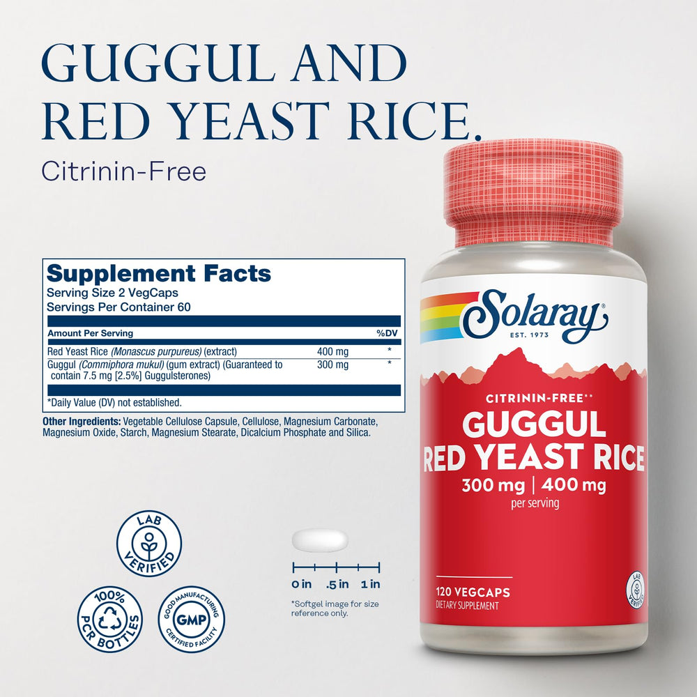 SOLARAY vegetarian capsules 120-count for convenient plant-based daily use.