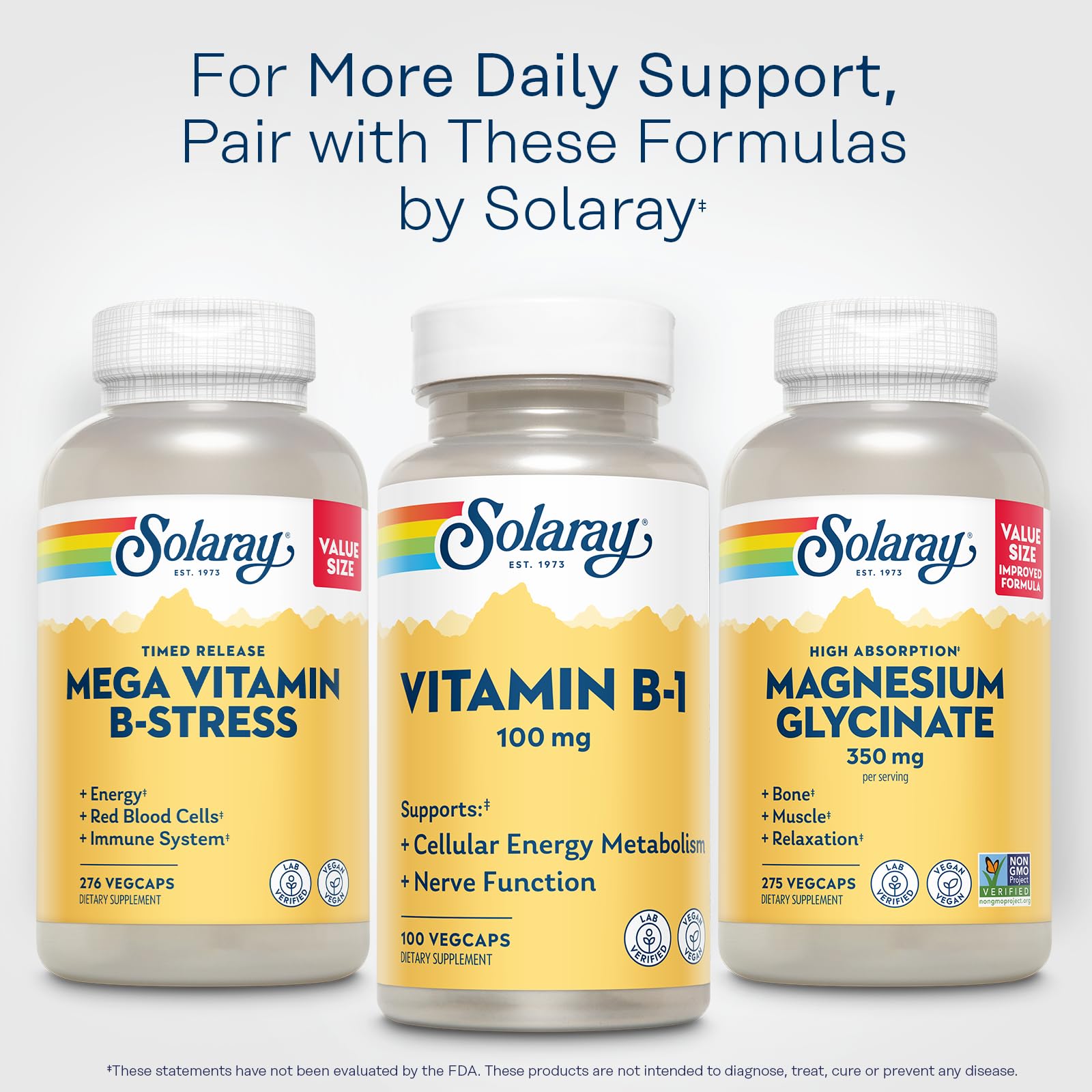 SOLARAY Vitamin B-1 daily use scene showing easy integration into routines