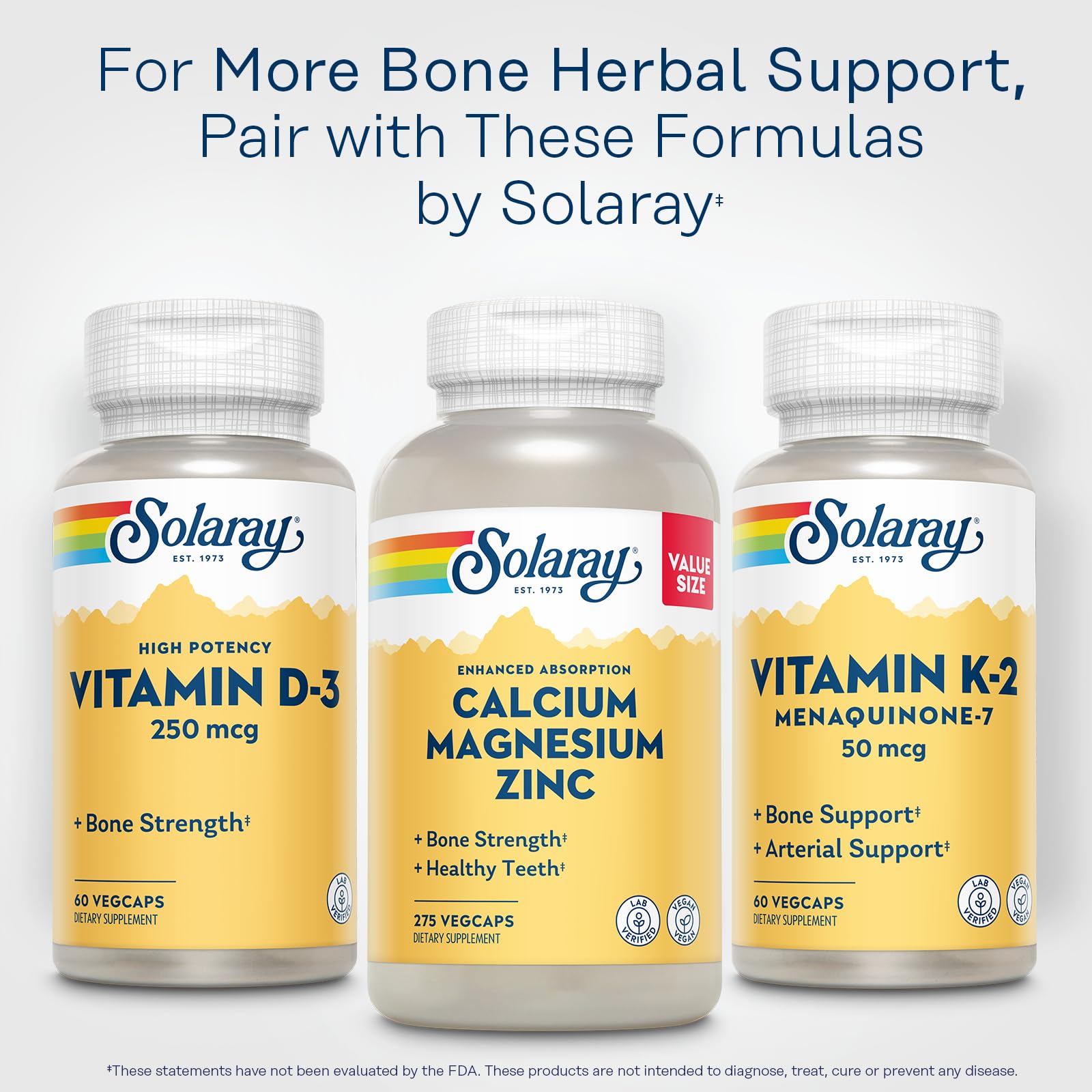 SOLARAY Vitamin D3 bottle beside glass ready for daily intake