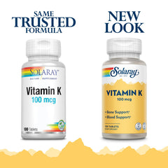 SOLARAY Vitamin K-1 bottle label shows vegan, non-GMO purity and identity.