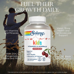 SOLARAY vitaminas para niños, gomitas masticables, sabor agradable que facilita la toma diaria.