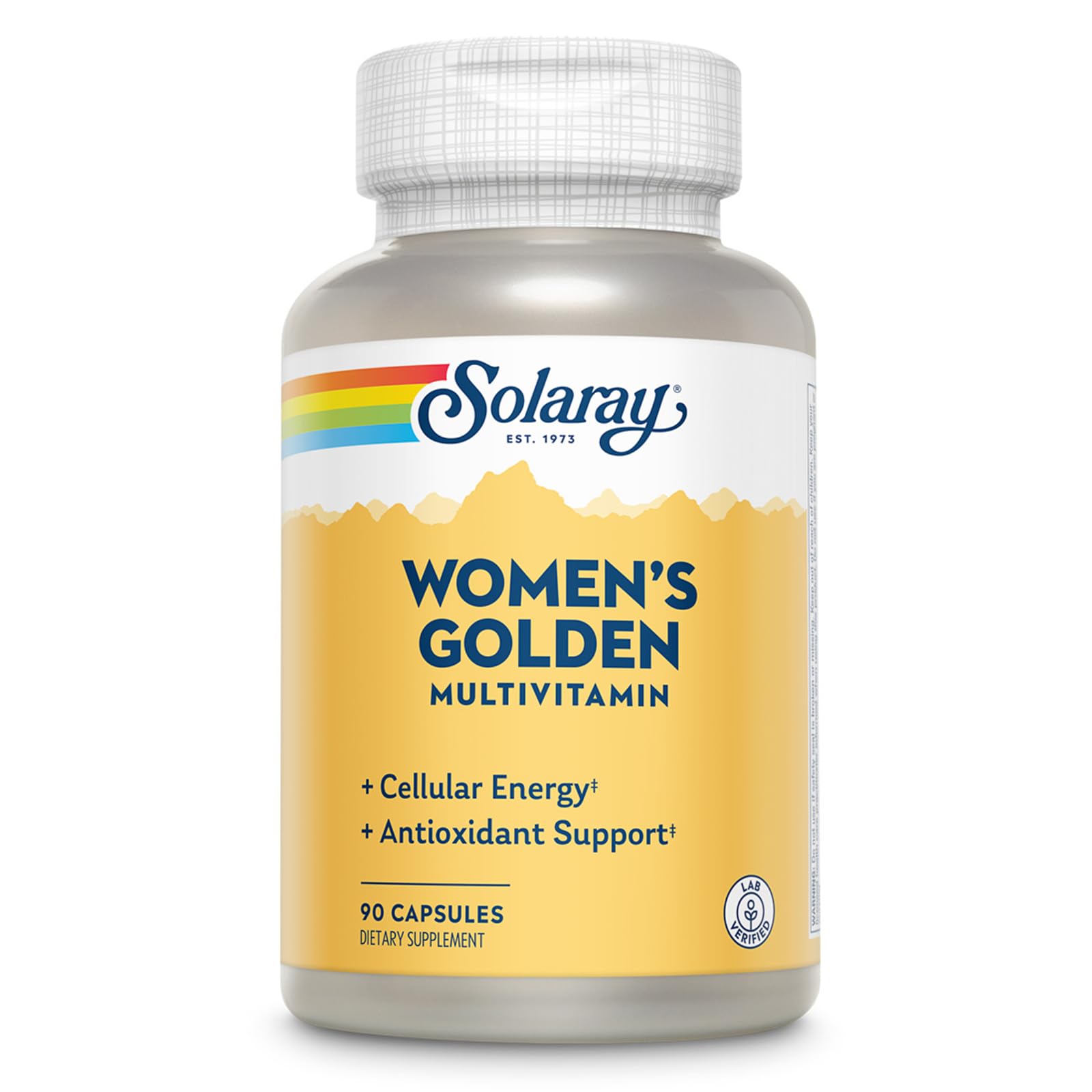 Solaray Women's Golden Multivitamin bottle for daily wellness support.