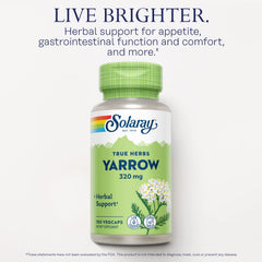 SOLARAY Yarrow ingredients lab-verified quality and safety