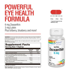 Capsules ready to take with a meal for vision support.