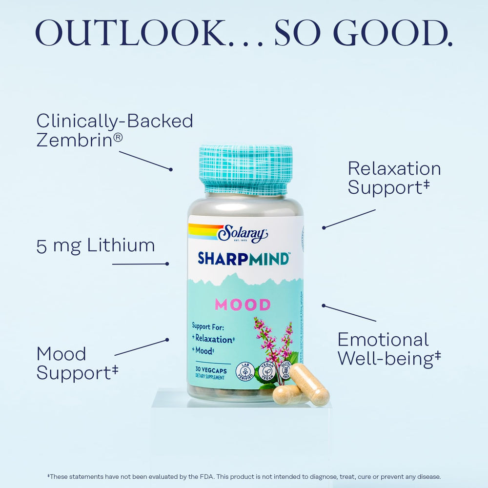 SOLARAY Zembrin ingredient focus highlights mood support potential