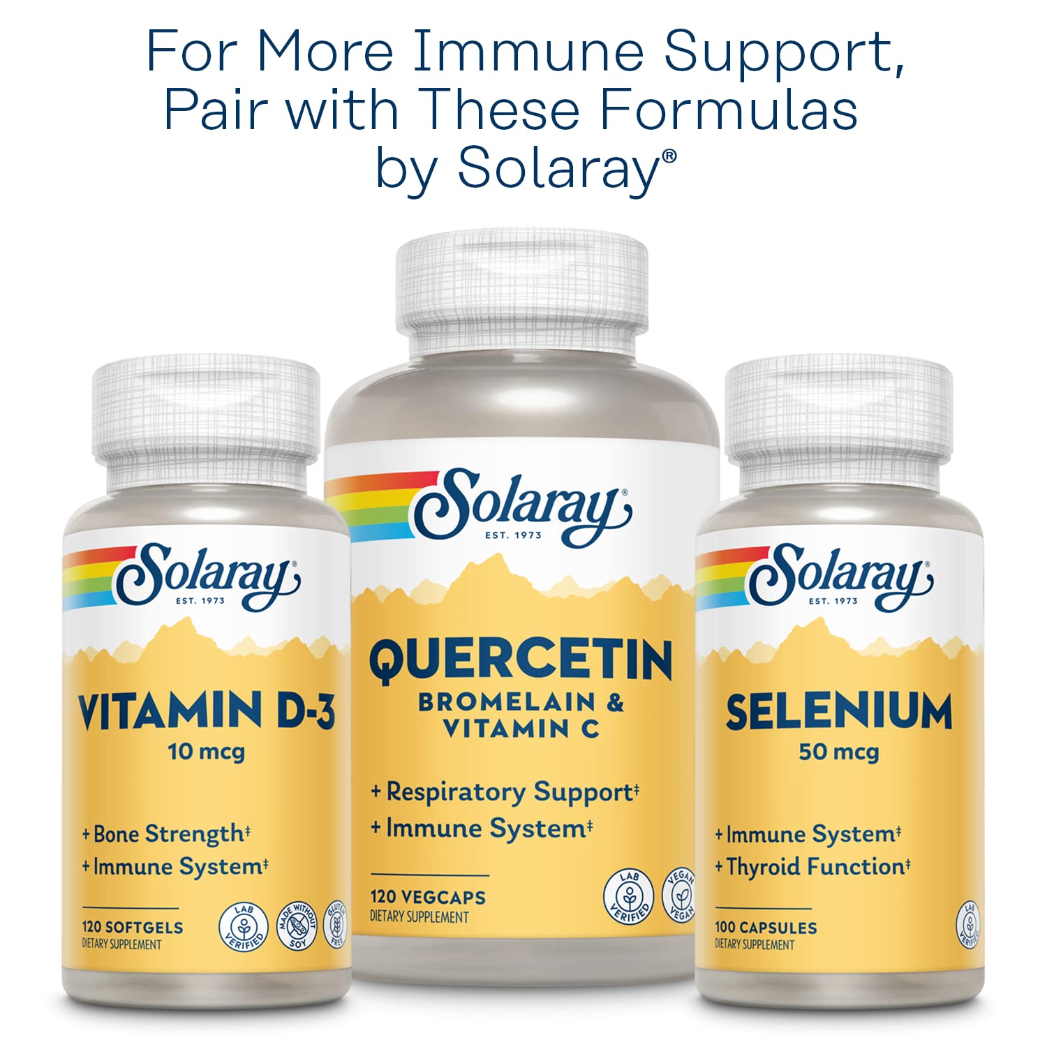 Solaray 60-day guarantee badge on packaging.