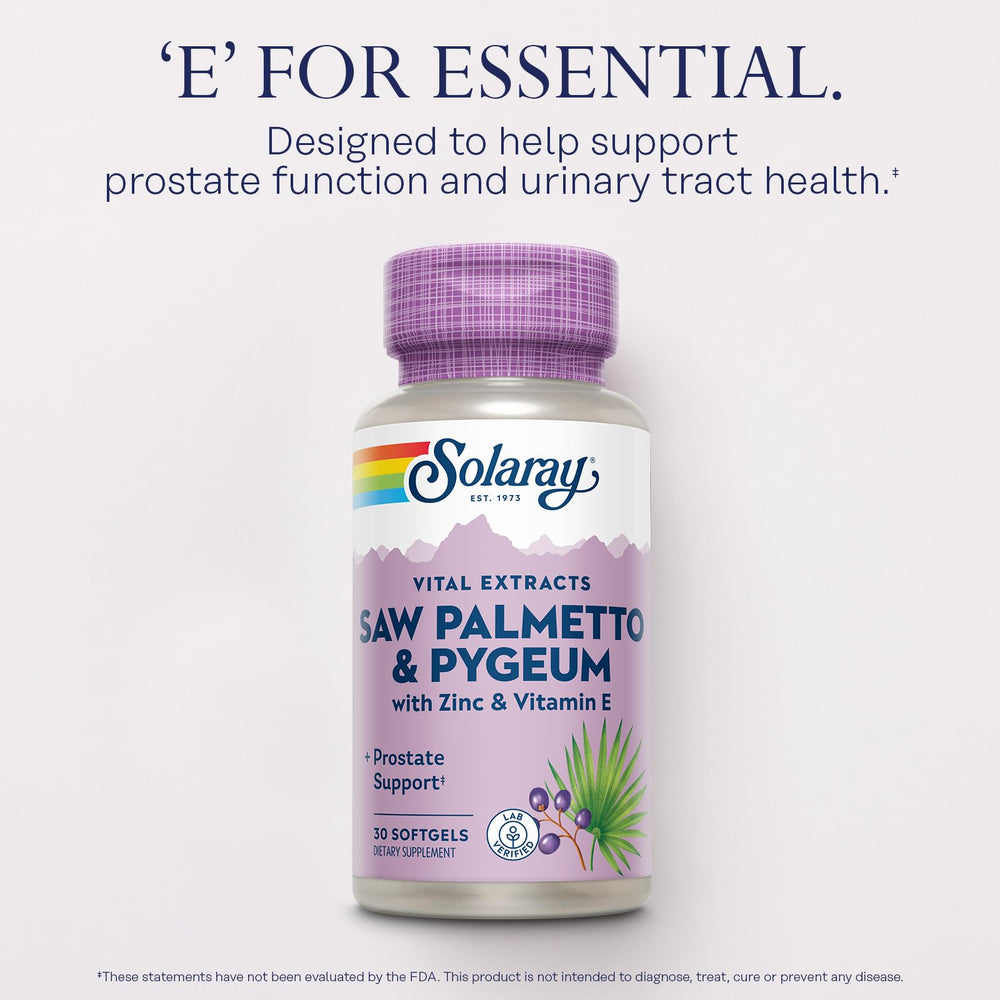 SOLARAY Zinc Vitamin E and Vitamin B6 capsule for men's health