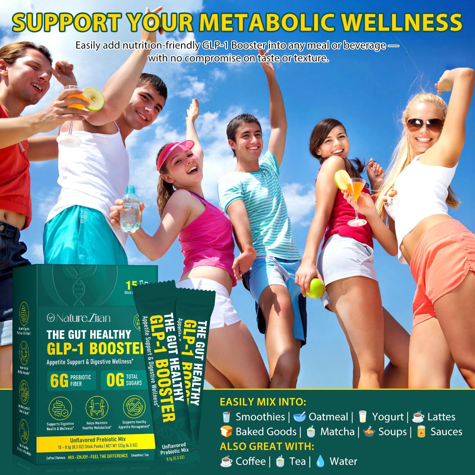 SOLEMEONY GLP-1 Daily Support whisked into yogurt for morning digestion.