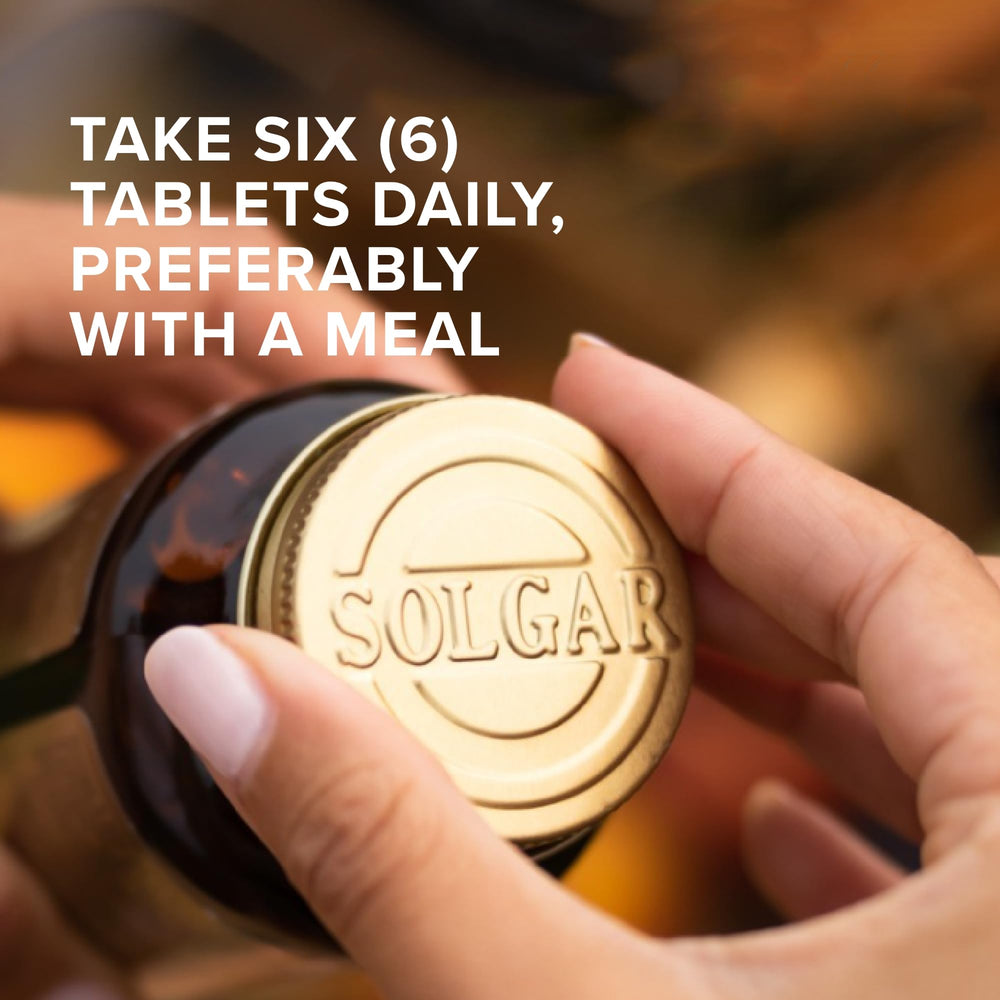 Solgar Brewer's Yeast 7-5 Grains bottle pour for convenient daily dosing