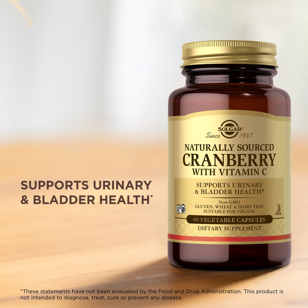 Vitamin C boost in Solgar formula supports immune function alongside urinary health.