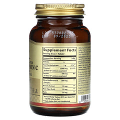 Solgar Ester-C Plus 1000 mg, tabletas en blíster para dosificación conveniente.