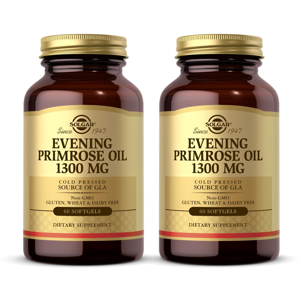 Solgar Evening Primrose Oil bottle pour for daily skin support