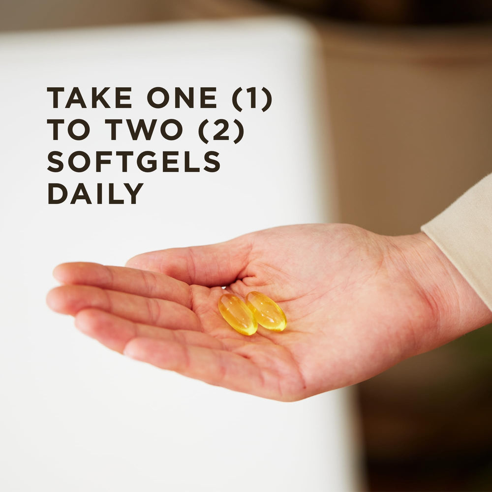 Solgar Evening Primrose Oil label close-up emphasizing non-GMO gluten-free and dairy-free features.