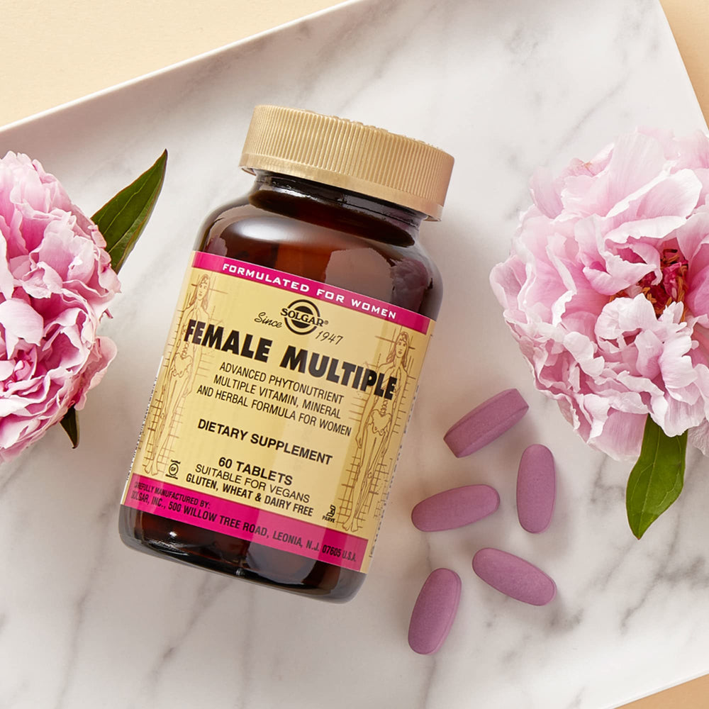 Solgar Female Multiple herbal blend emphasis on phytonutrient-rich formula