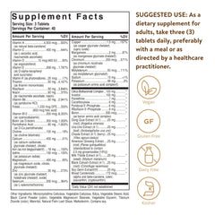 Solgar Female Multiple tablets closeup highlight herbal blend for women