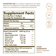 Solgar Flaxseed Oil softgels closeup with smooth capsules for daily use.