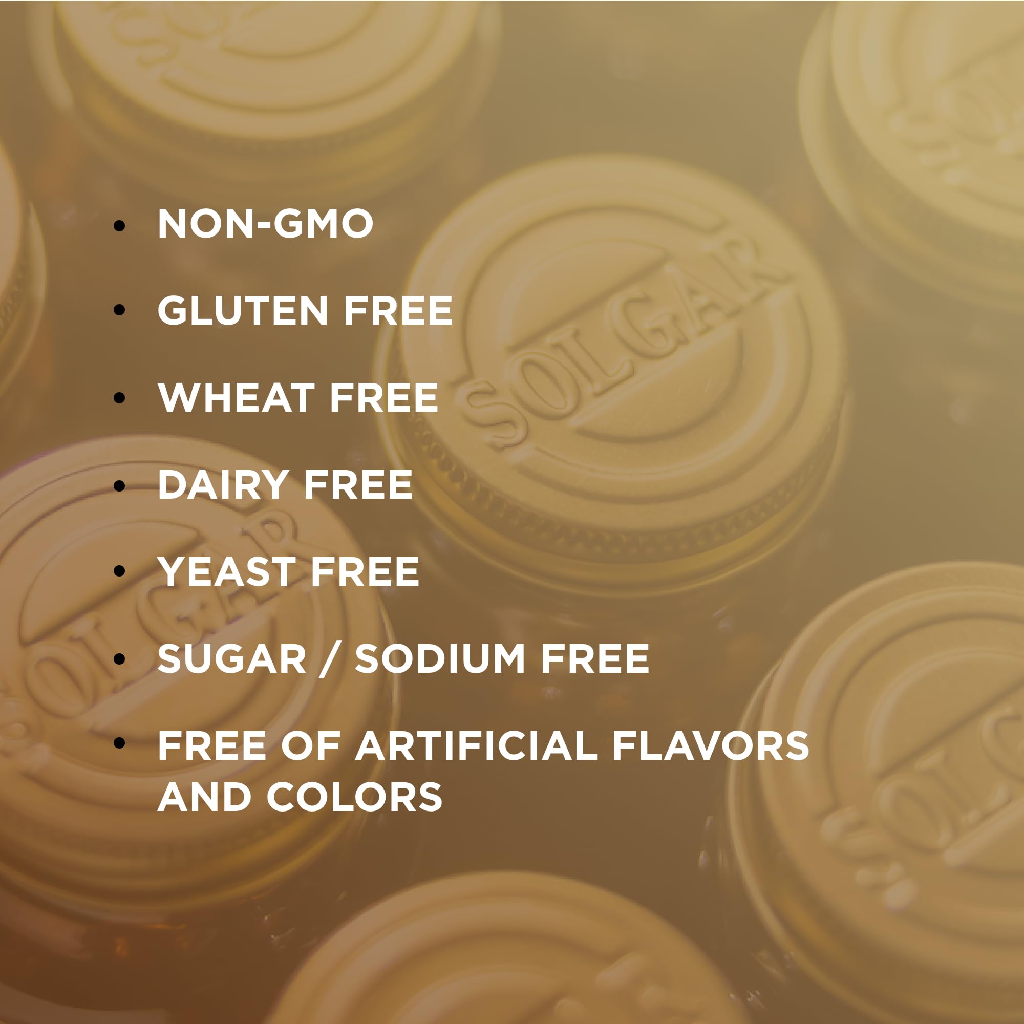 Solgar Folate jar on white background emphasizes 250 servings for ongoing use.