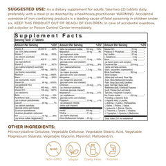 Solgar VM-2000 tablets closeup showing compact daily dose for convenience