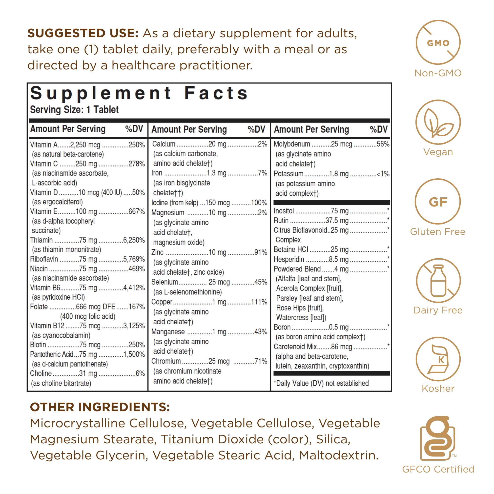 Solgar Formula VM-75 tablets close-up, convenient daily capsules for balanced nutrition