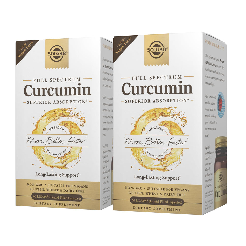Solgar Full Spectrum Curcumin bottle front view for daily wellness