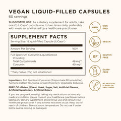 Solgar Full Spectrum Curcumin capsules closeup for easy daily supplementation