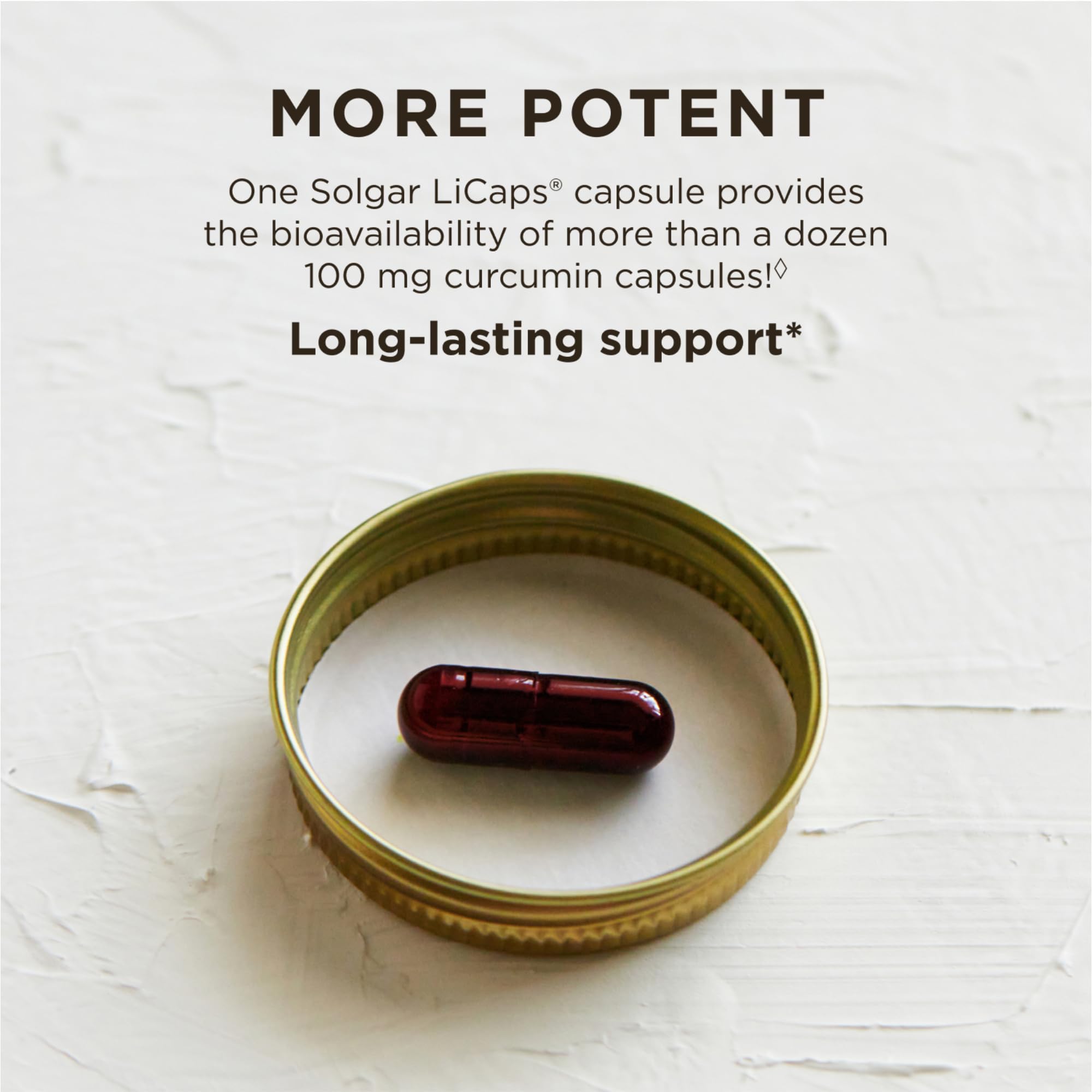 Solgar Full Spectrum Curcumin packaging back panel showing non-GMO and vegan claims