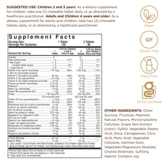 Solgar Kangavites berry flavor bottle shown for easy pediatric supplementation.