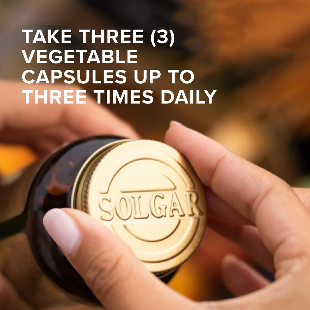 Solgar L-Glutamine label highlights gluten-free and vegan status.