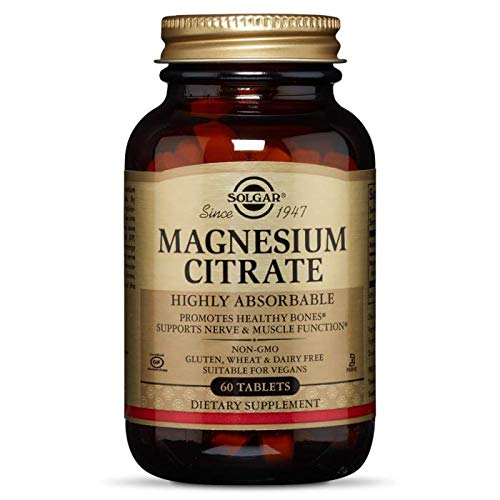 Solgar Magnesium Citrate 60 Tablets packaging hero highlighting Prop 65 compliance and quality