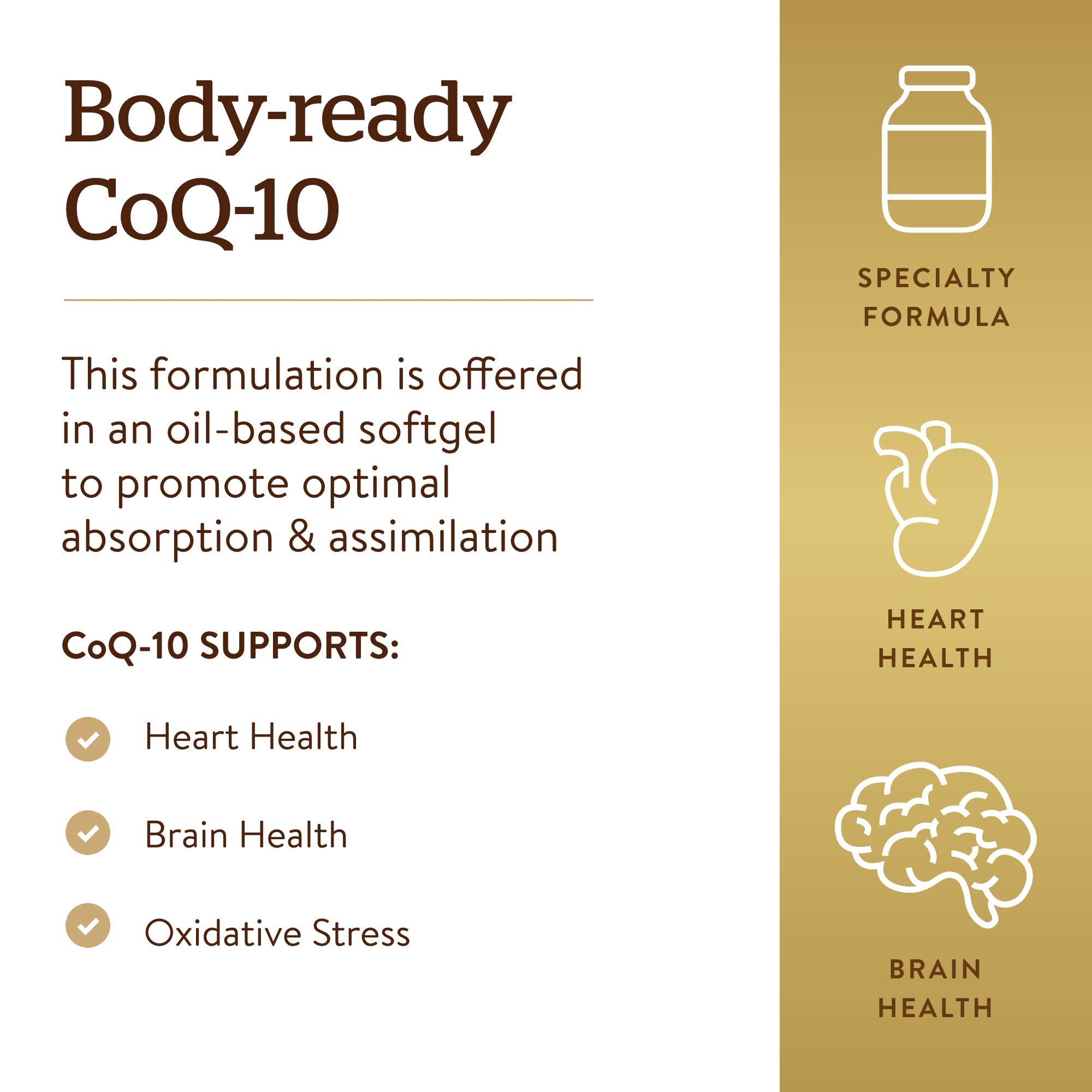 Softgels being poured from the Solgar Megasorb bottle suggest easy daily use.